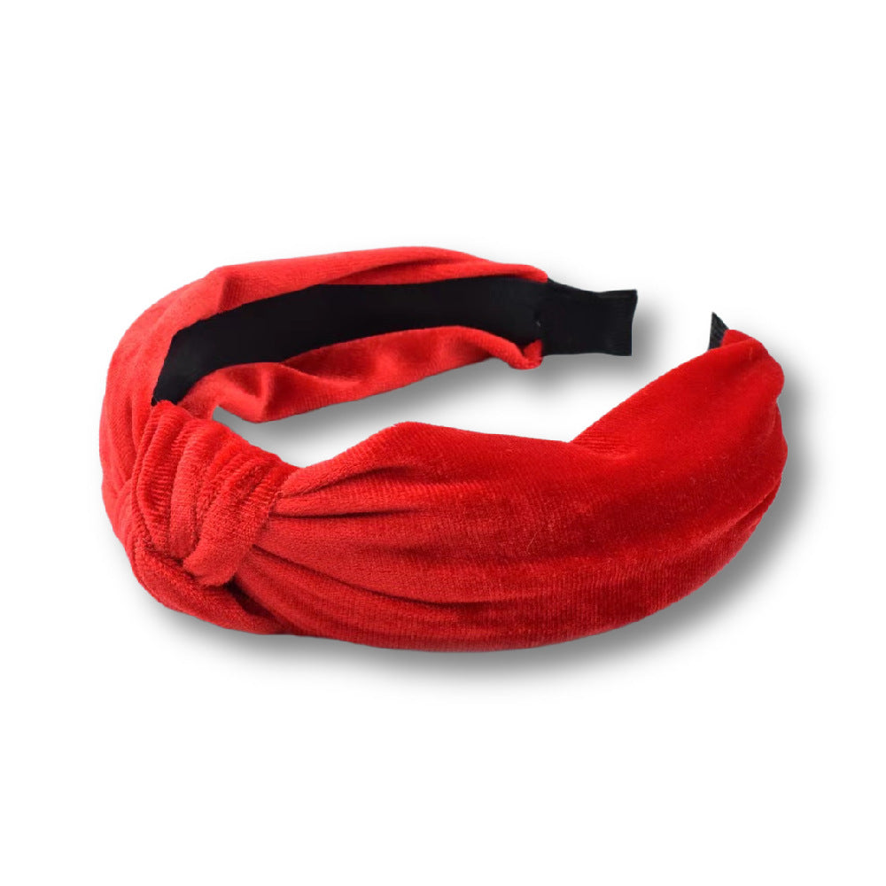 Wholesale Velvet Candy Color Wide Edge Headband