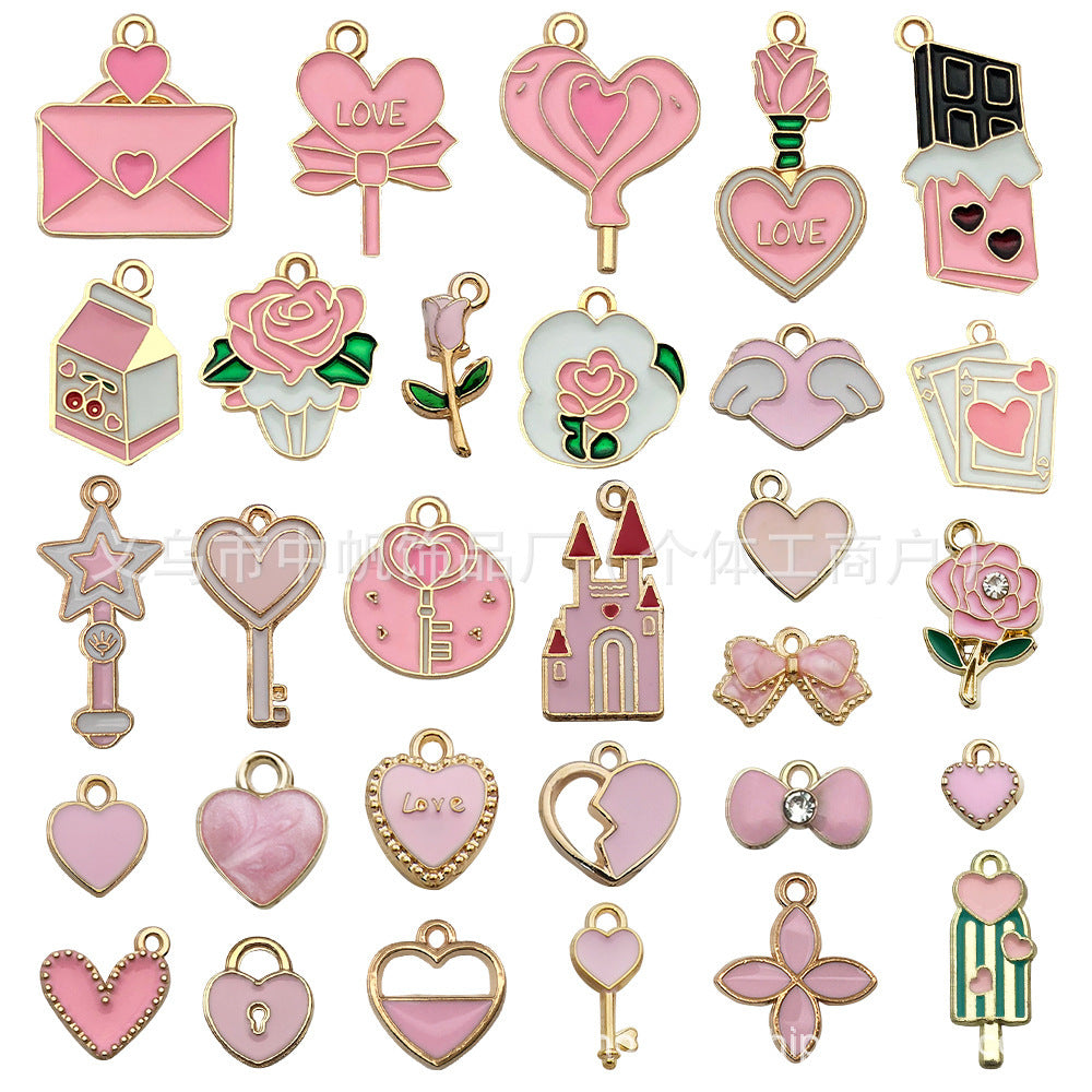 Wholesale Pink Valentine' s Day Love Accessories Pendant