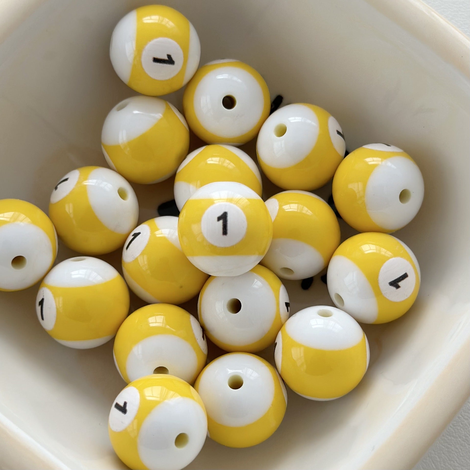 Wholesale 10PCS Billiard Beads Resin Beads Diy Beads