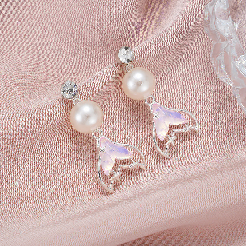 Wholesale Mermaid Pearl Earrings Mother's Day