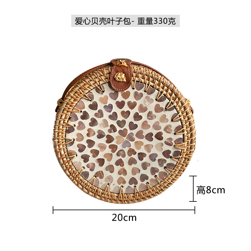 Wholesale Cross-body Colorful Shell Retro Handwoven Shoulder Bag