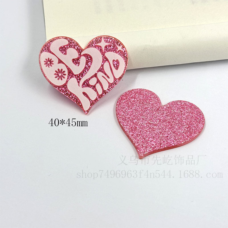 Wholesale 10pcs Acrylic Loose Powder Cartoon Handmade Diy Material Accessories