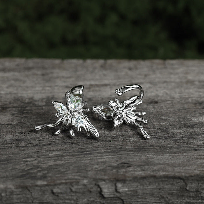 Wholesale Luxury Zircon Micro-inlay Exquisite Butterfly Ear Bone Clip