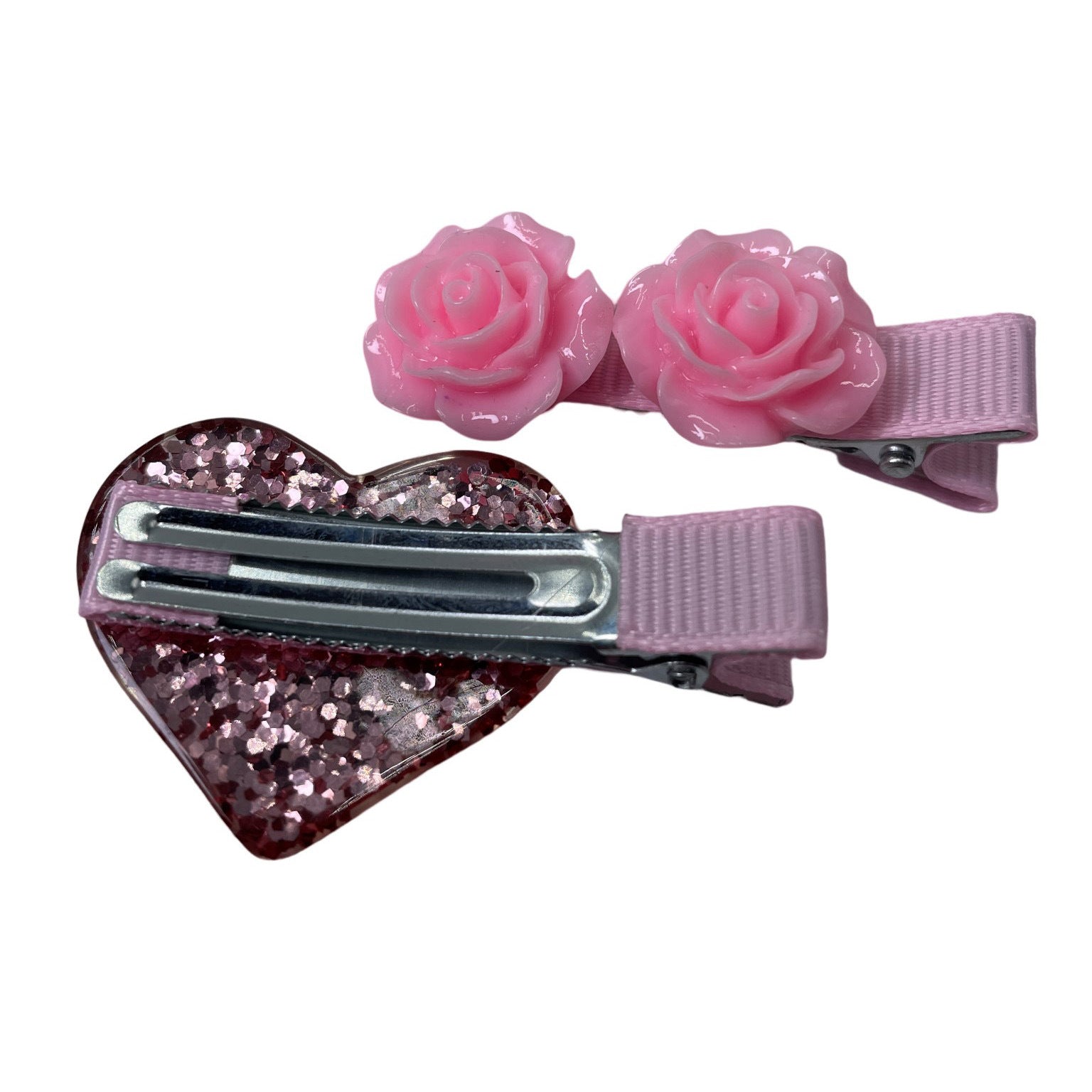 Wholesale Resin Valentine's Day love pink five-pointed star dress headband headdress set