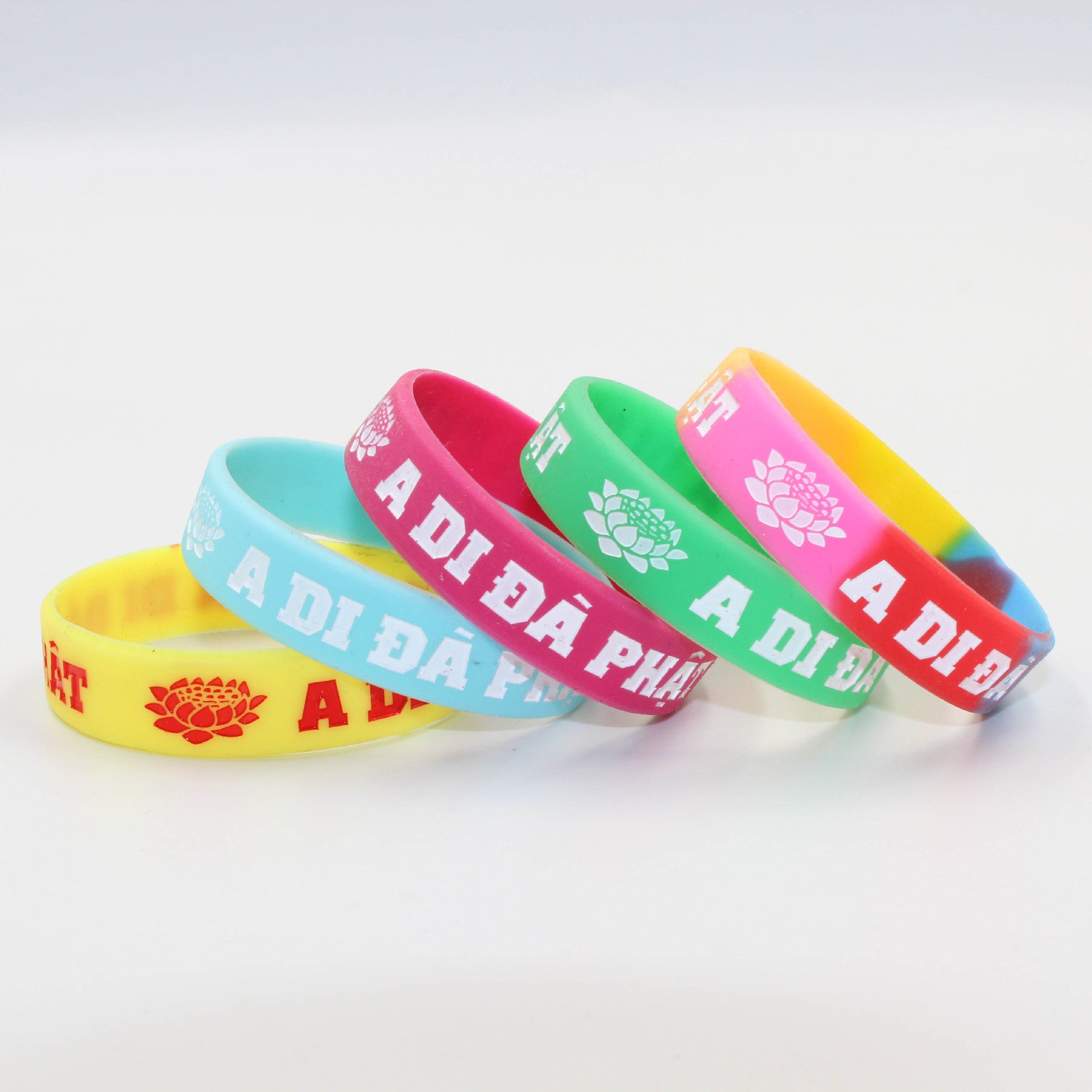 Wholesale Medium & Small Size Silicone Lotus Bracelet