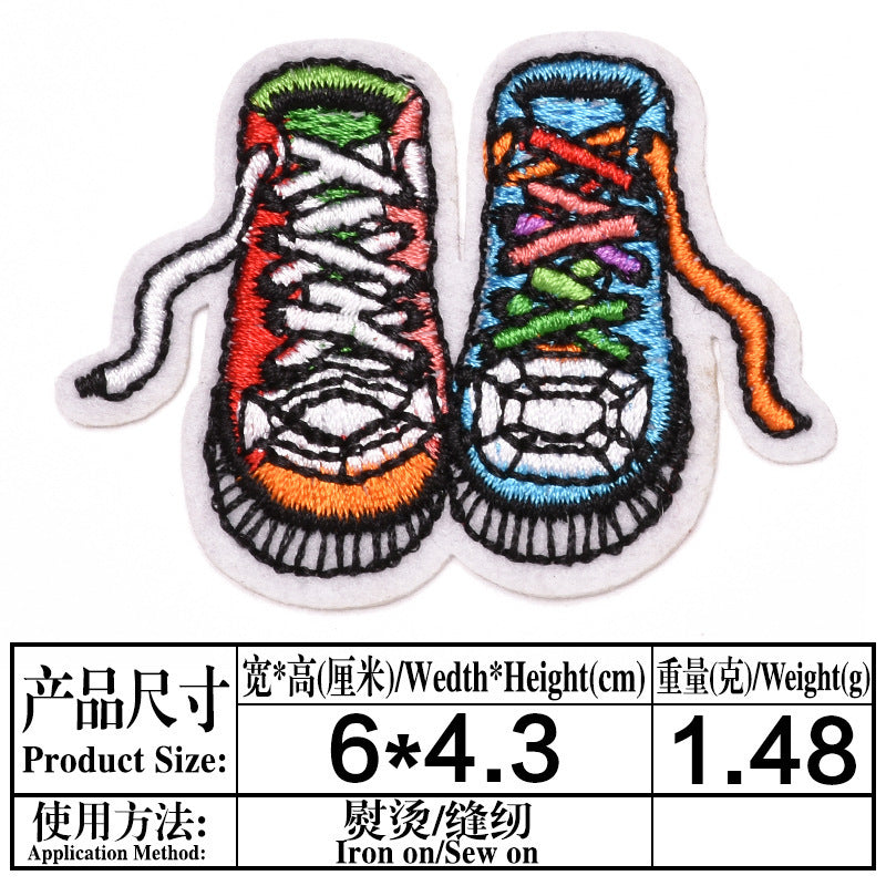 Wholesale Felt Cartoon Iron On Patches Set Of 13 For Jeans DIY Accessory