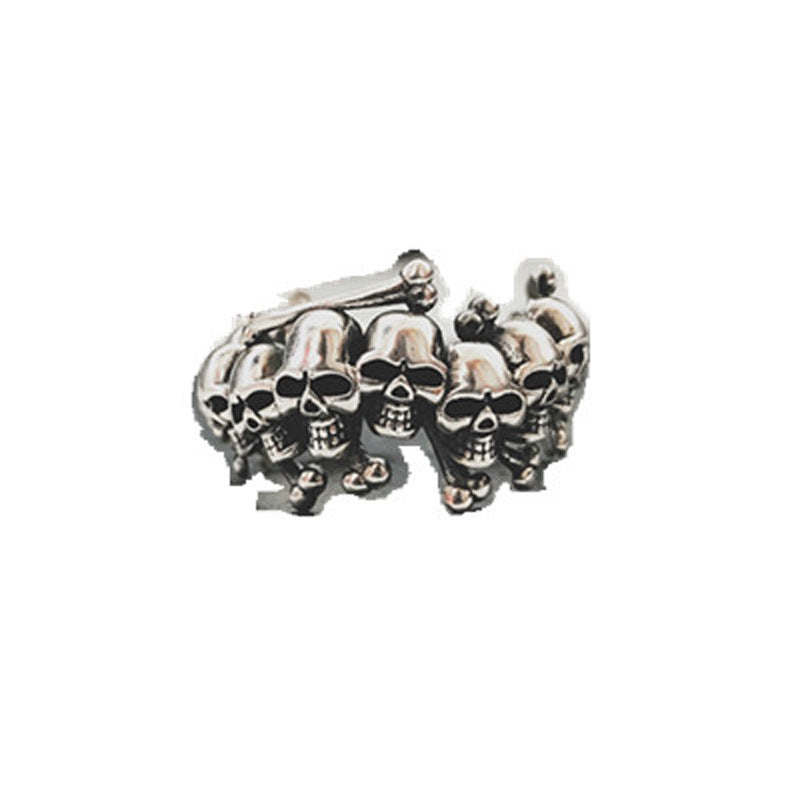 Wholesale New unique design skull open ring