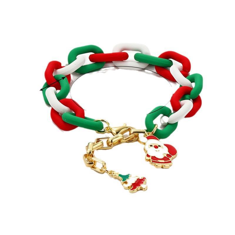 Wholesale Christmas Crystal Beaded Christmas Bracelet for Women