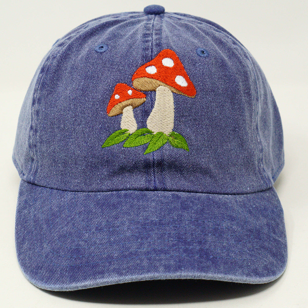 Wholesale Washed Cotton Mushroom Baseball Caps