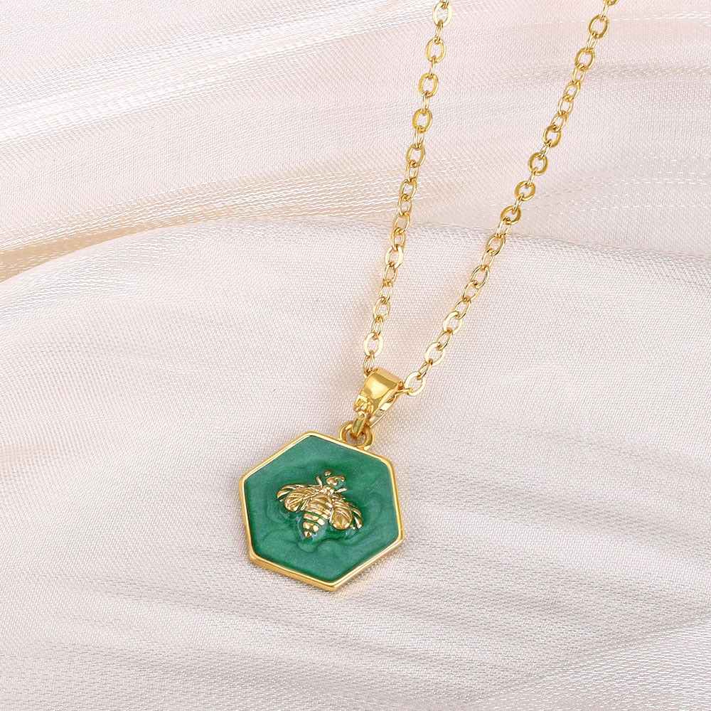 Wholesale Cute Animal Pendant Necklace Turtle Butterfly Dragonfly Design Real Gold Plated Copper Fashion Jewelry Gift