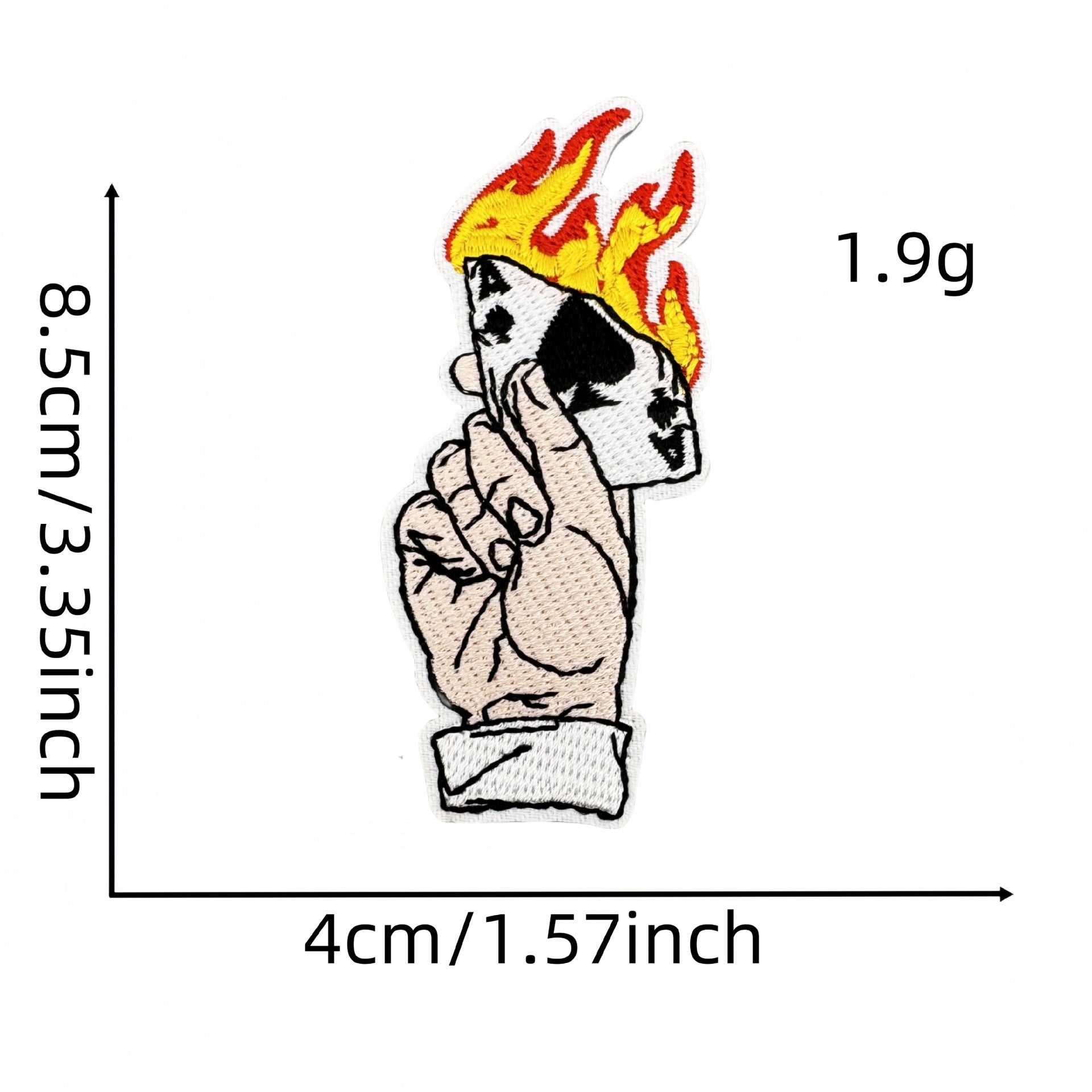 Wholesale  Poker Series Embroidery Cloth Stickers Love Heart Decoration DIY  Patch