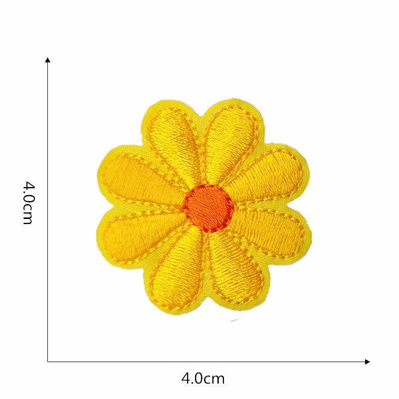Wholesale Cute bee and sunflower embroidery DIY Patches