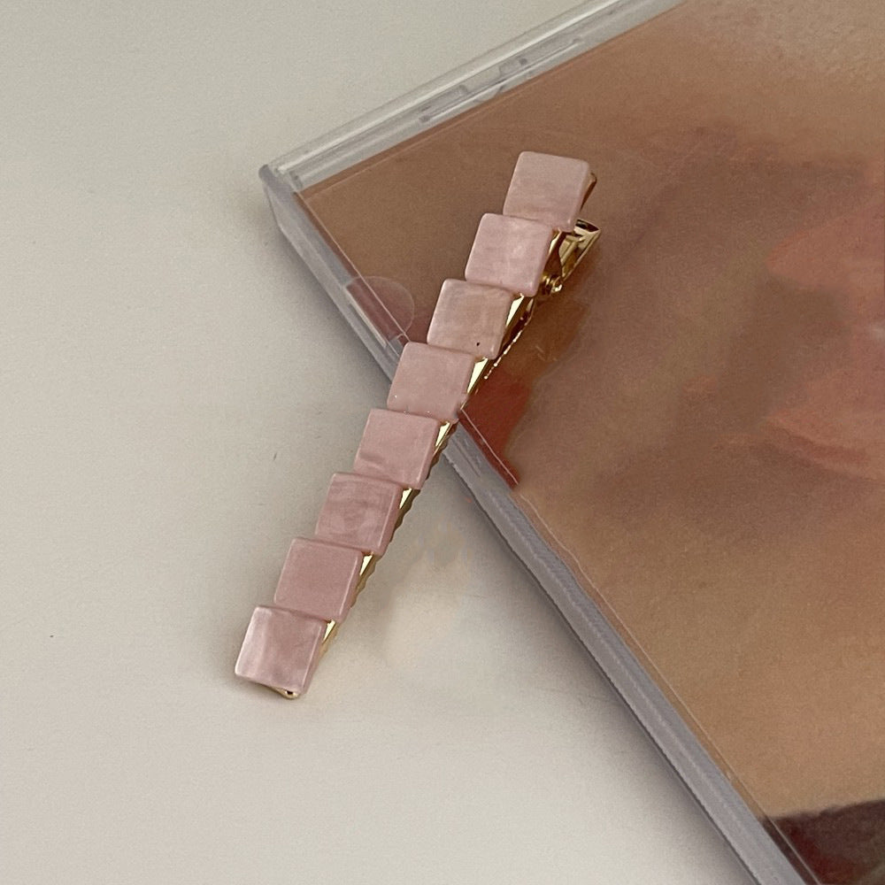 Wholesale Small Square Pattern Acetate Hair Clips