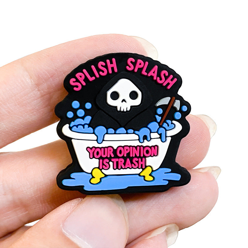 Wholesale 10pcs/pack Skull Beads DIY Silicone Focus Beads