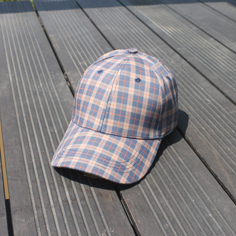 Wholesale Plaid Cotton Baseball Caps