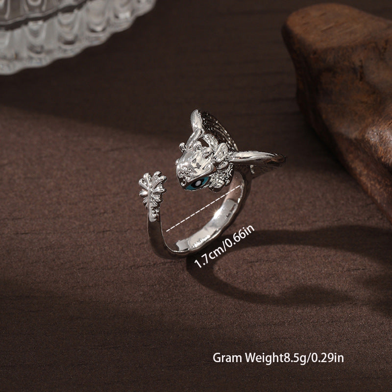 Wholesale Hip-hop Style Trendy Retro Zinc Alloy Open Adjustable Ring