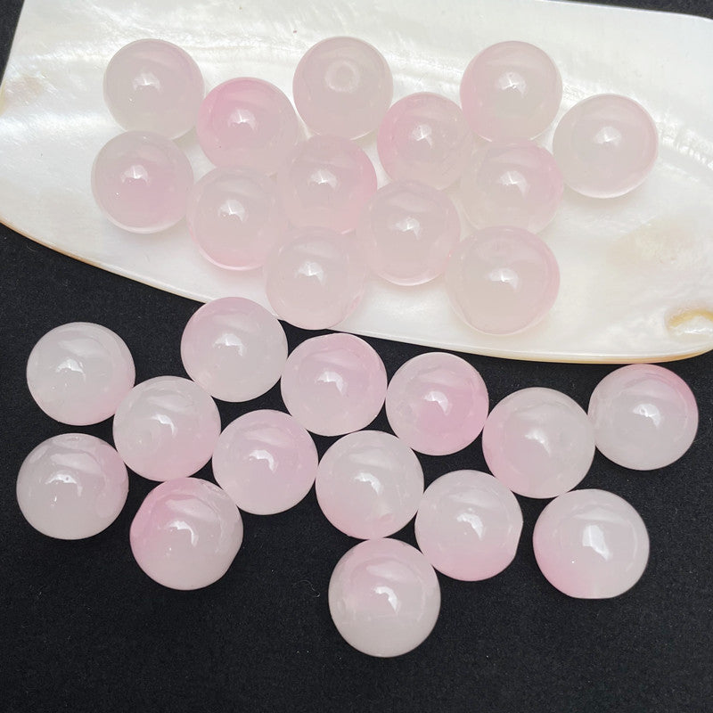 Wholesale 50pcs/pack 8mm Two-color Glass Scattered Beads