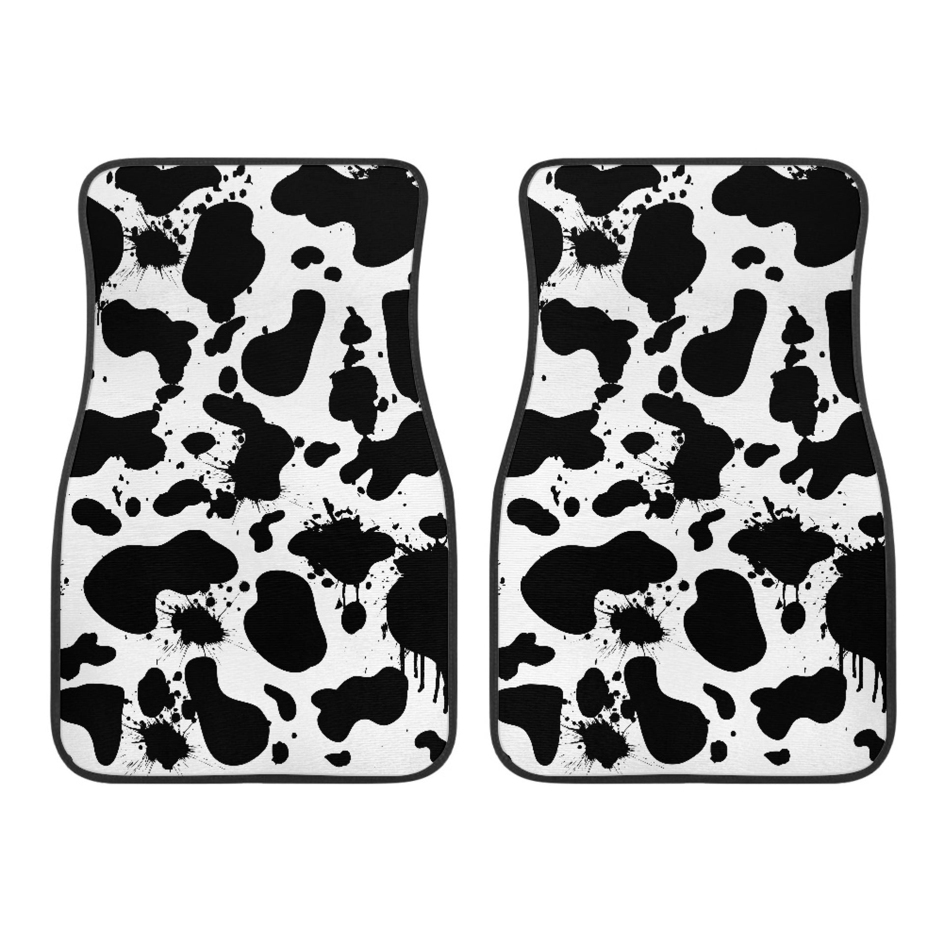 Wholesale Milk Patterned Universal Element Automotive Fabric Floor Mats