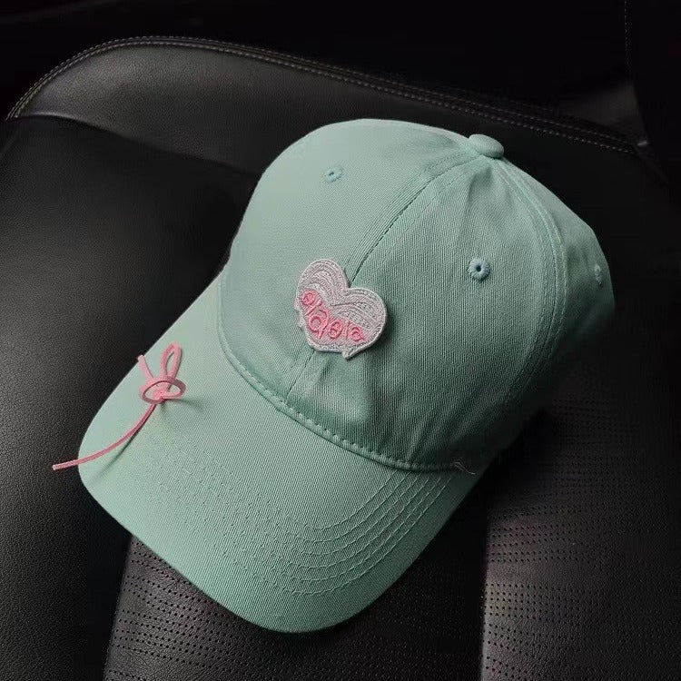 Wholesale Heart Embroidered Bow Baseball Cap
