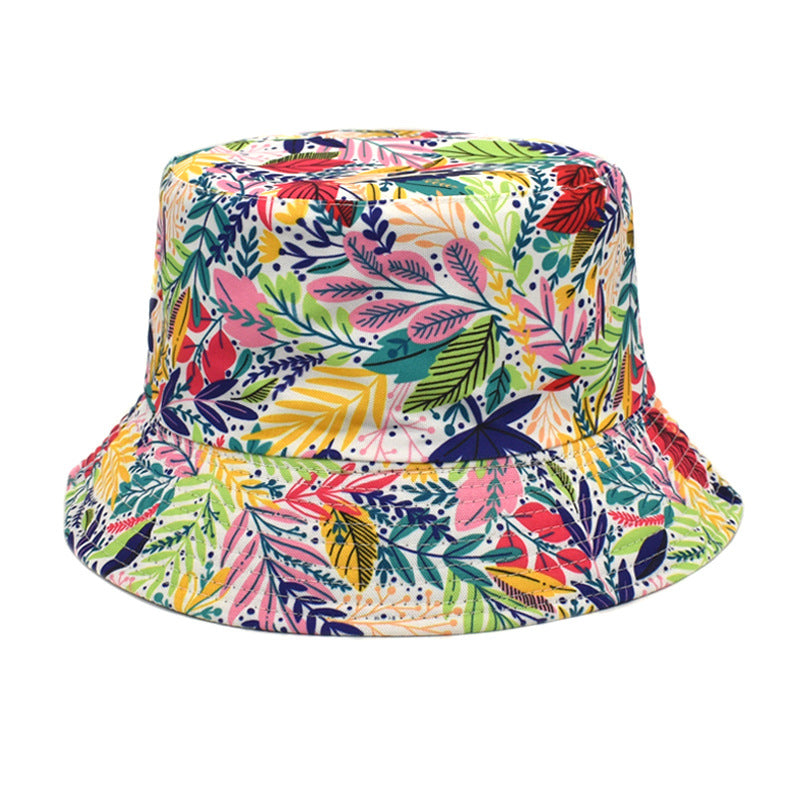 Wholesale Tie-dye Double-sided Outdoor Sunshade Printed Bucket Hat