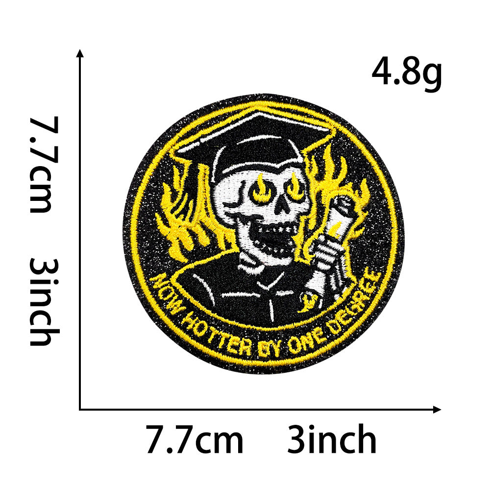 Wholesale Embroidered Graduation Patch Set Chic DIY Iron On Applique Creative Gift For Students And Resale