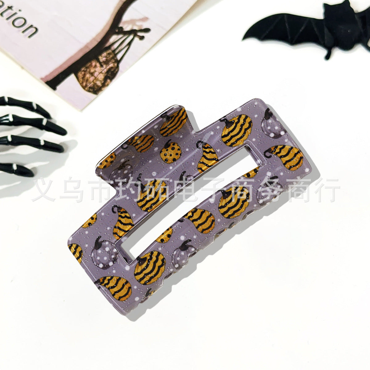 Wholesale  Skull Bat Ghost Square Grab Clip