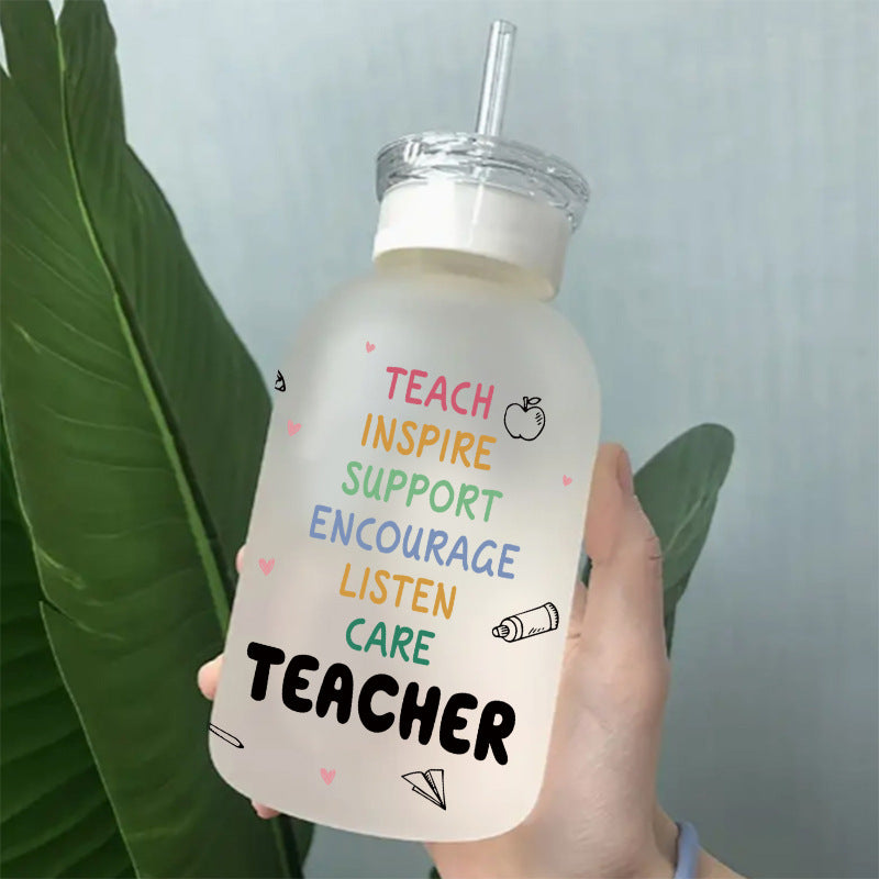 Wholesale Colorful Stationery School Bus Teacher's Day 16oz Cup UV DTF Wraps