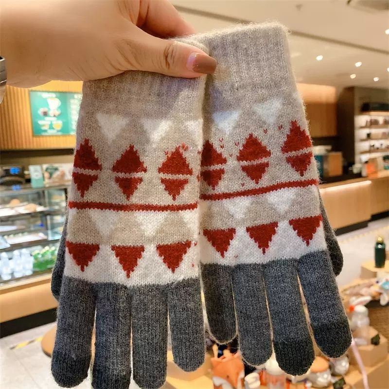 Wholesale Winter Velvet Thickened Warm Touch Screen Gloves