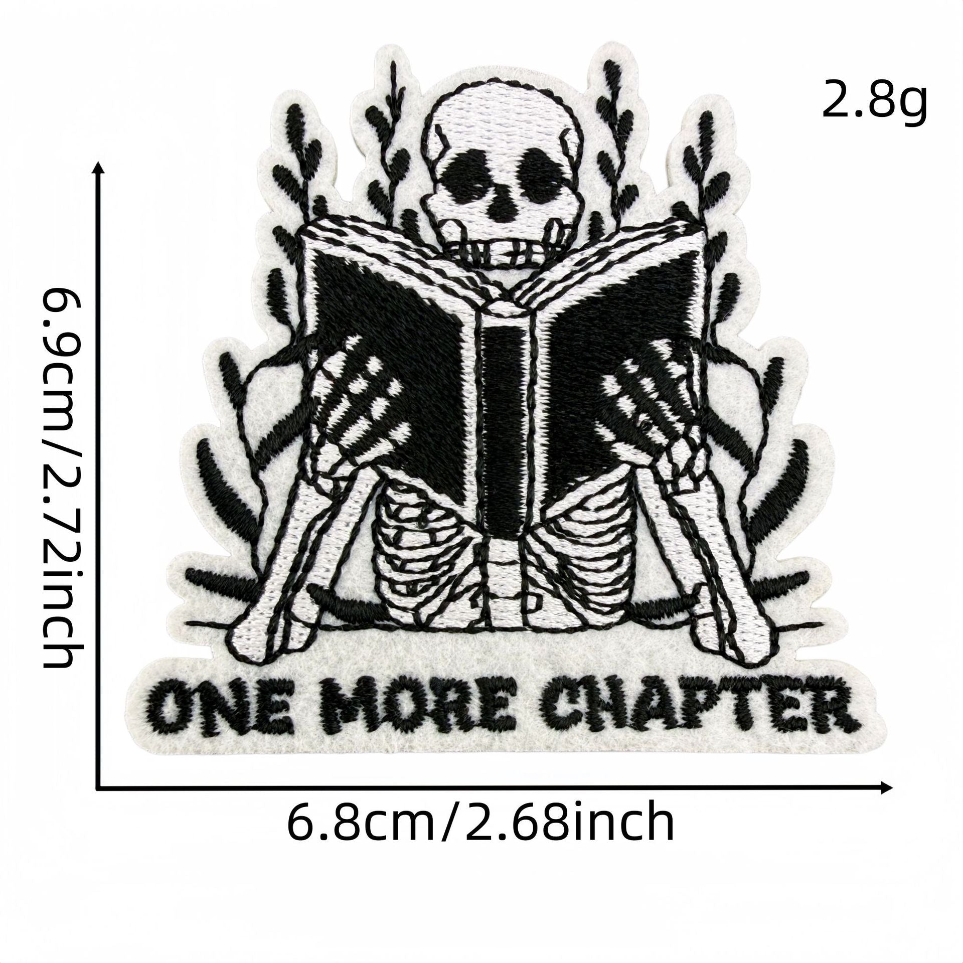 Wholesale Pink Reading Theme Embroidered Patches Book Decorative Stickers 15Pcs For Clothes Bags DIY Gift Boutique Resale