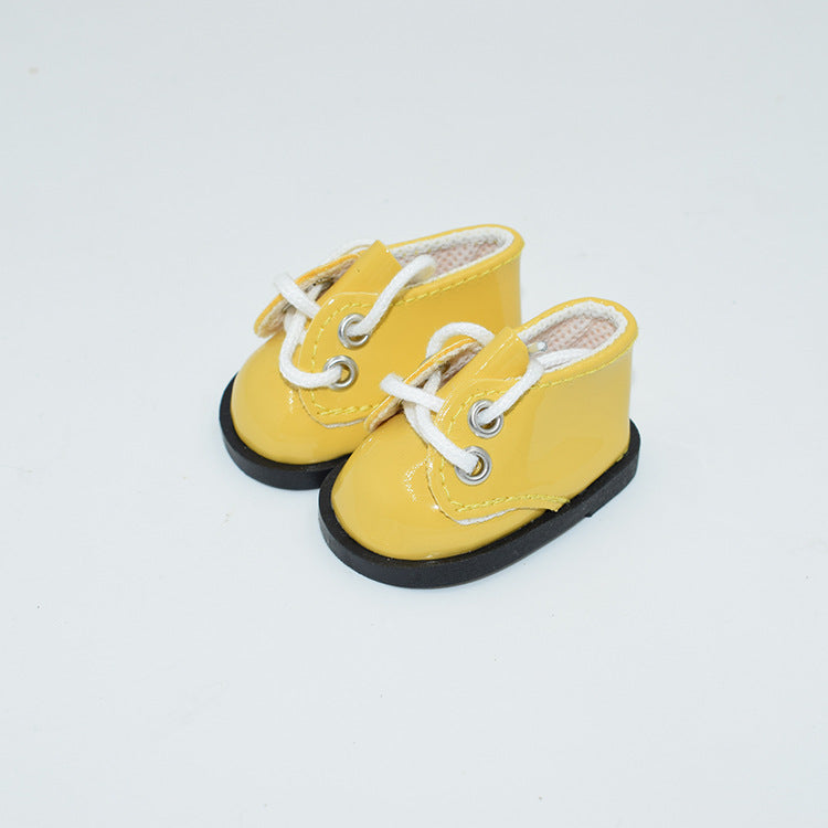 Wholesale Cute lace up leather shoes dolls toy shoes