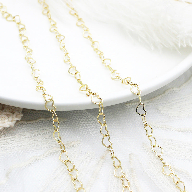 Wholesale of 2PCS Semi-finished Chain Copper DIY Jewelry Accessories