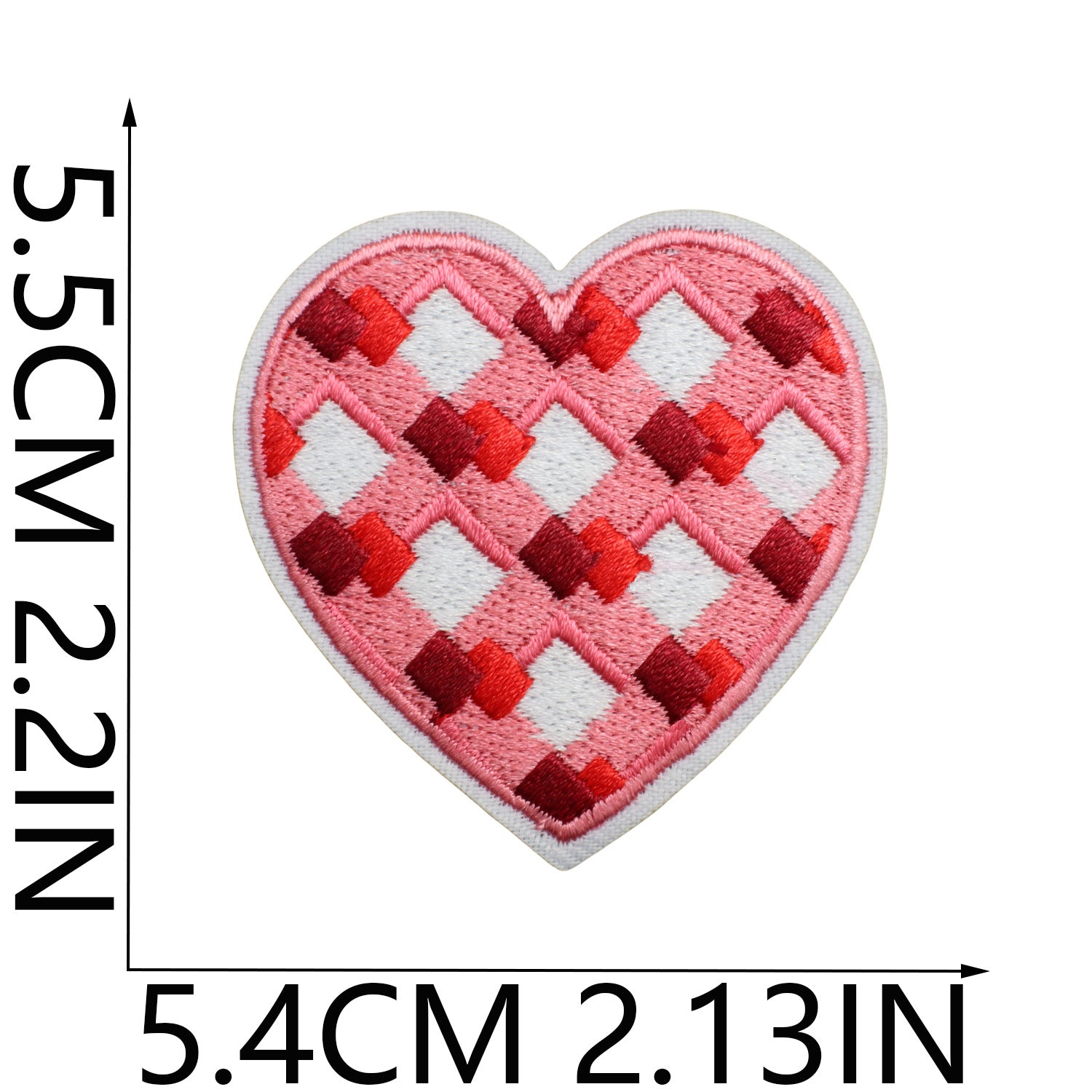 Wholesale Red Love Love Patch I Love You Couple Computer Embroidered Sticker FS