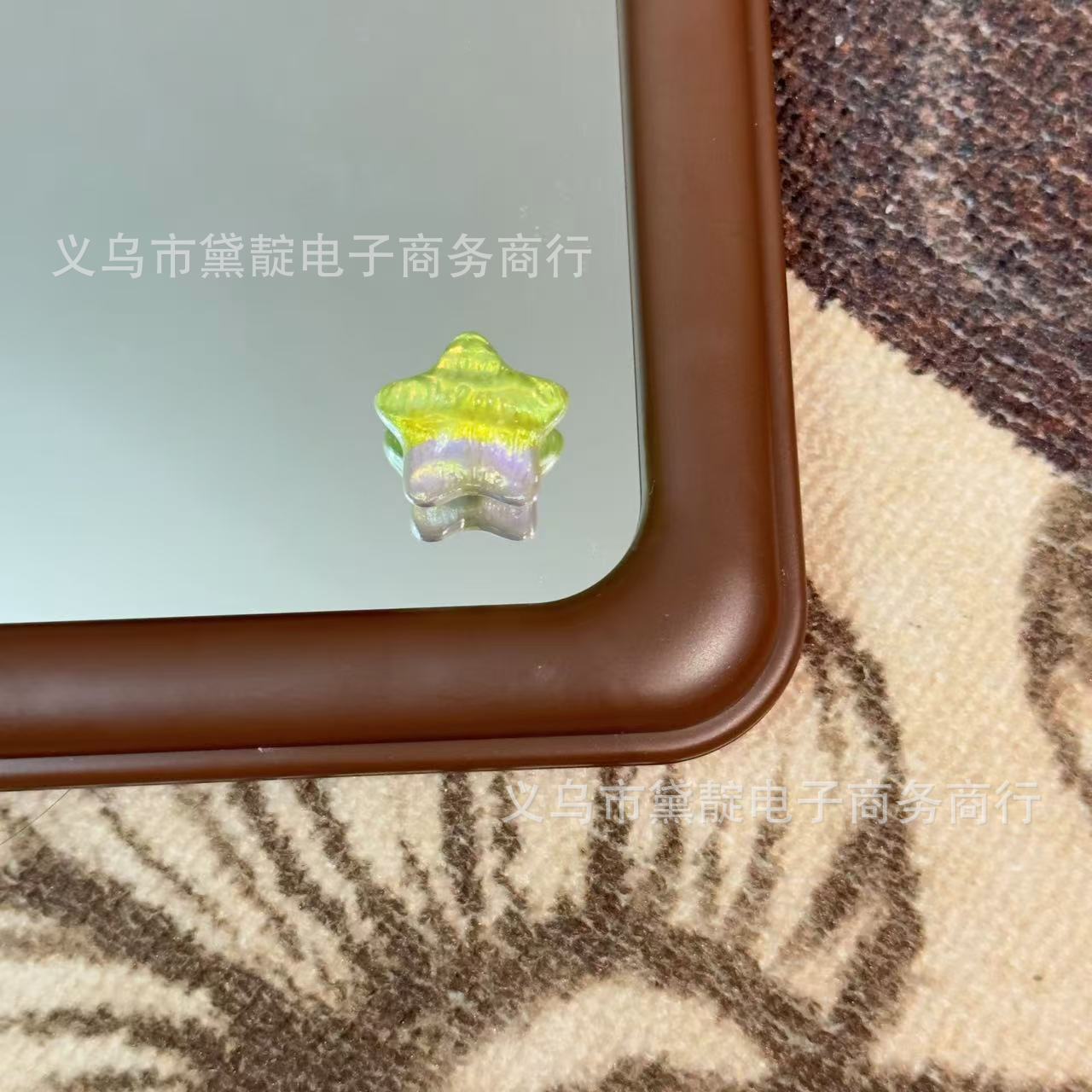 Wholesale Resin Oil Painting Star Diy Gradual Change Pentagram Bead Partition Bag Pendant Mobile Phone Chain Necklace Accessories Beads
