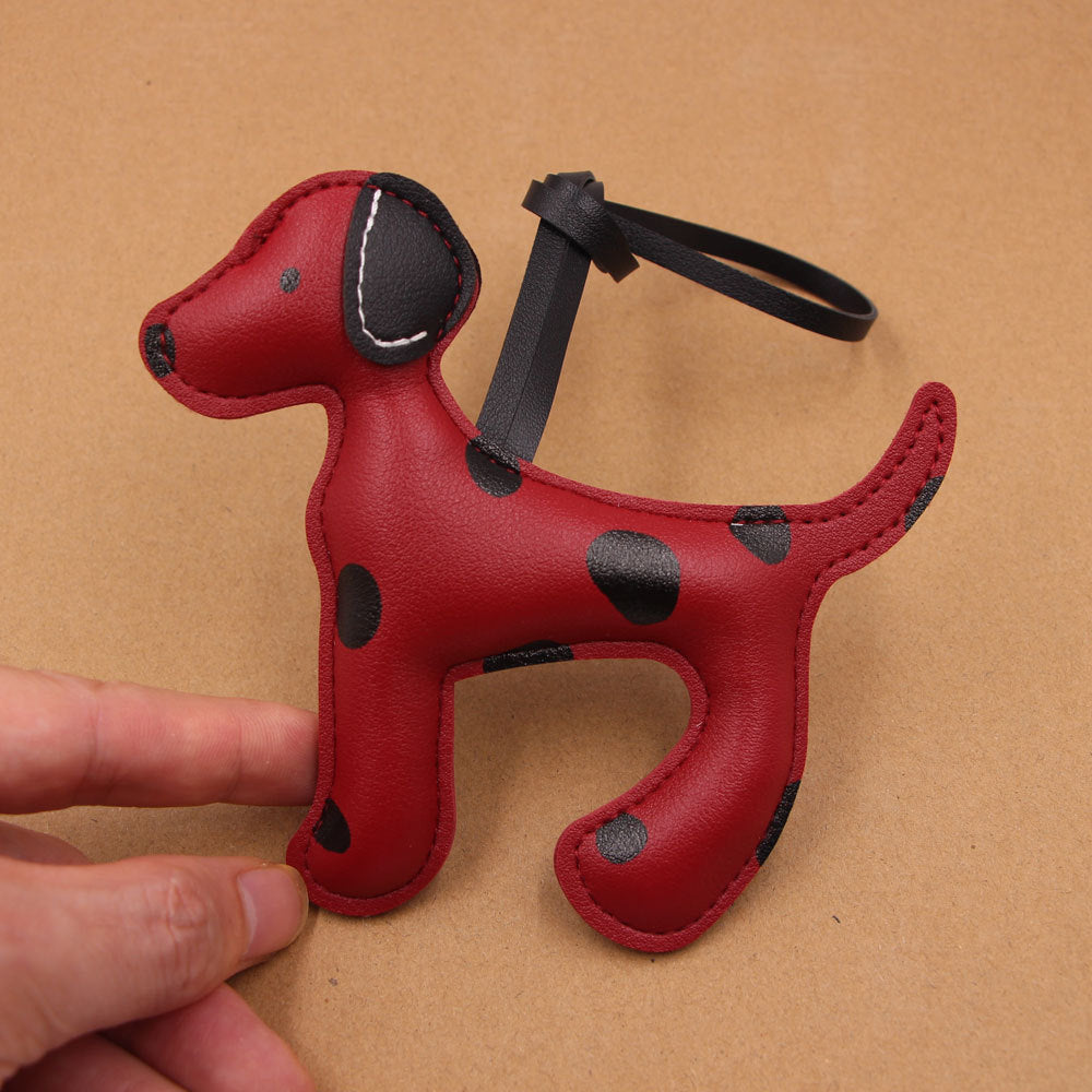 Wholesale Spotted Dog Cartoon Leather Lanyard Bag Charm For Party Chic Fashion Accessory