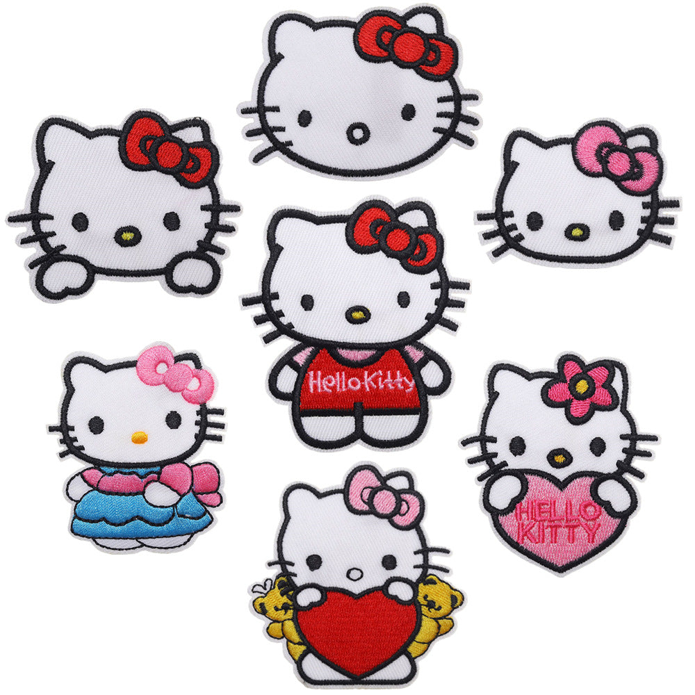 Wholesale DIY patchs cute cat patch children' s clothing bag OLY Exclusive
