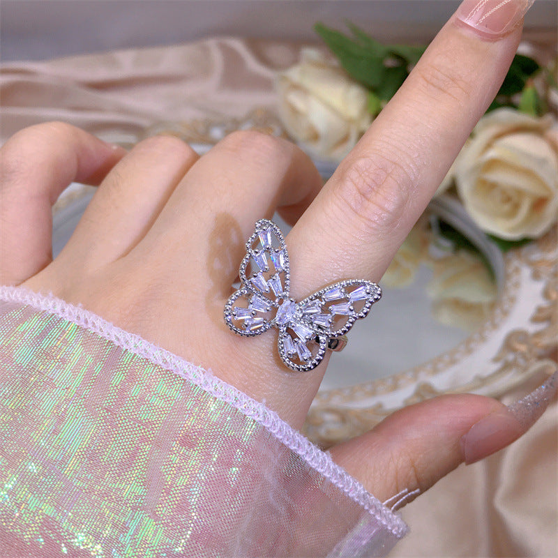 Wholesale New Butterfly Open Copper Ring