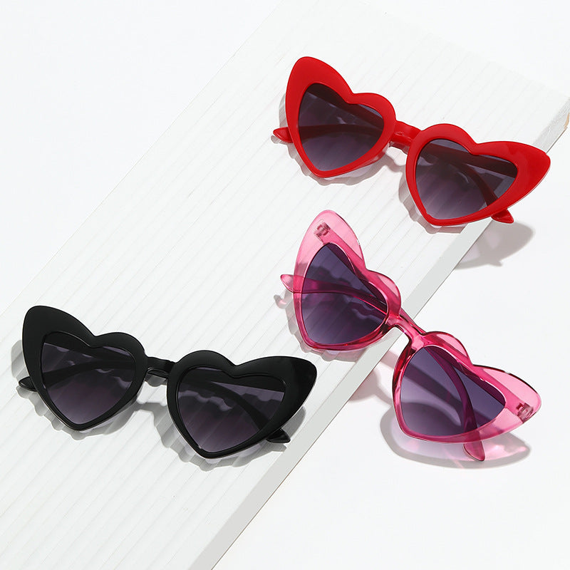 Wholesale Children's Retro Personality Love Style Anti-ultraviolet Sunglasses