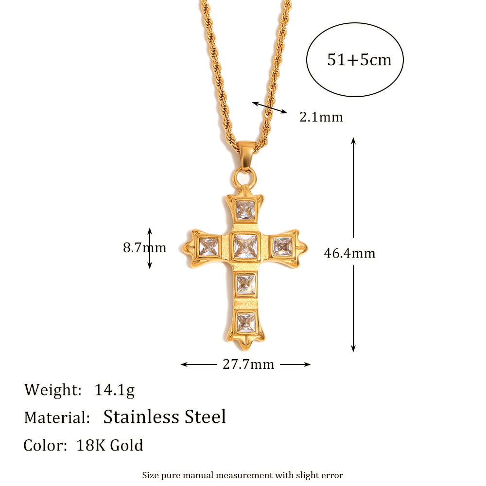 Wholesale O-shaped chain featuring the sun moon and stars Stainless Steel Necklace