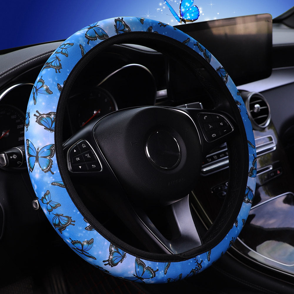Wholesale Diving Clothing Butterfly Pattern Elastic Band Elastic Without Inner Ring Four-wheel Steering Wheel Cover