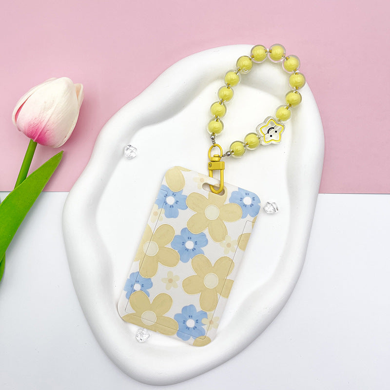 Wholesale Flower ID Card Holder Tag Bracelet Keychain