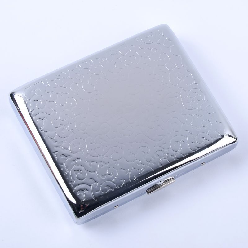 Wholesale Fashion 20 Pack Metal Clip Iron Creative Personality Automatic Open Cap Cigarette Box