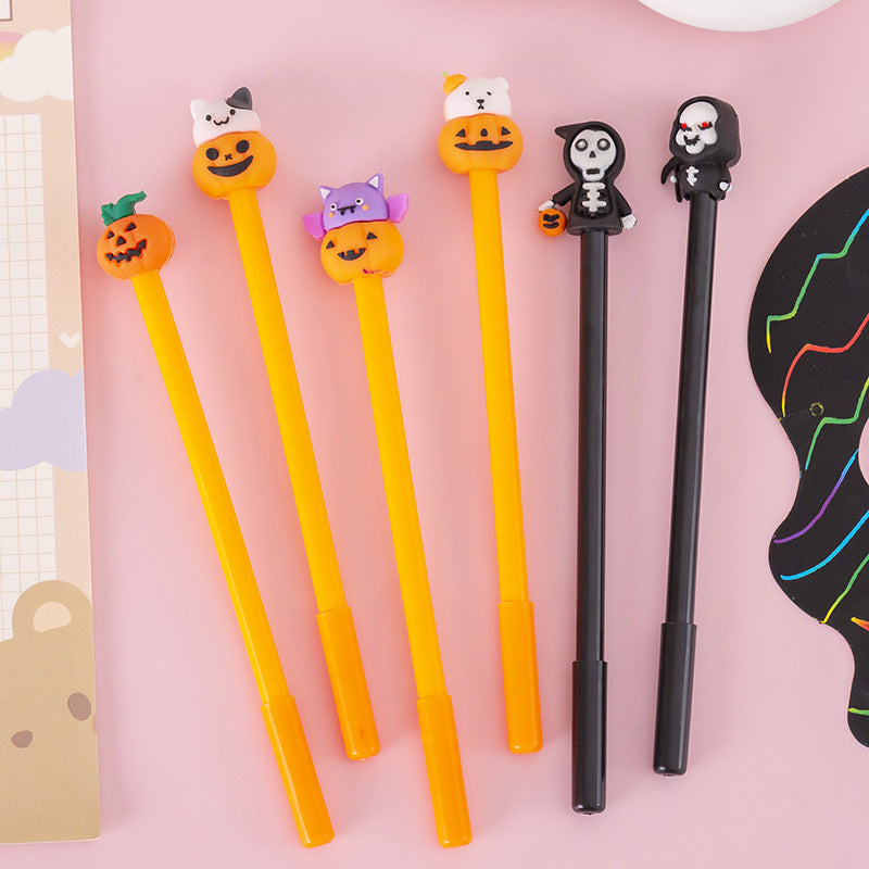 Wholesale Halloween Pumpkin Ghost Plastic Rollerball Pen