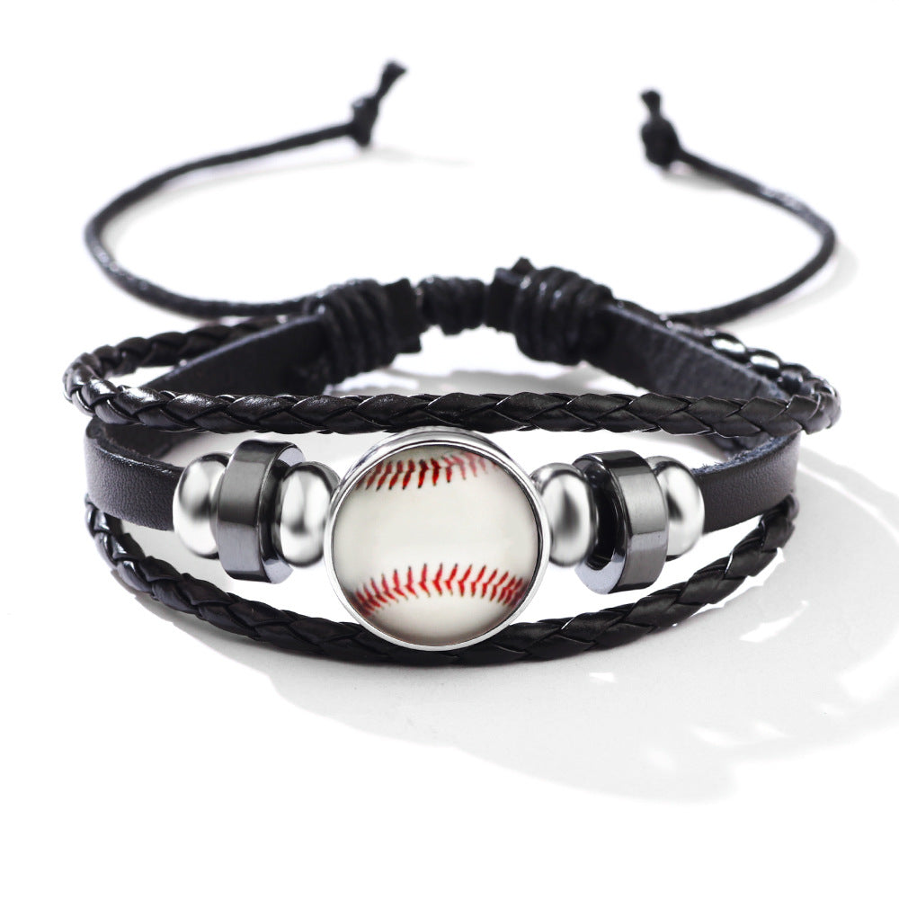 Wholesale Luminous Leather Alloy Bracelet