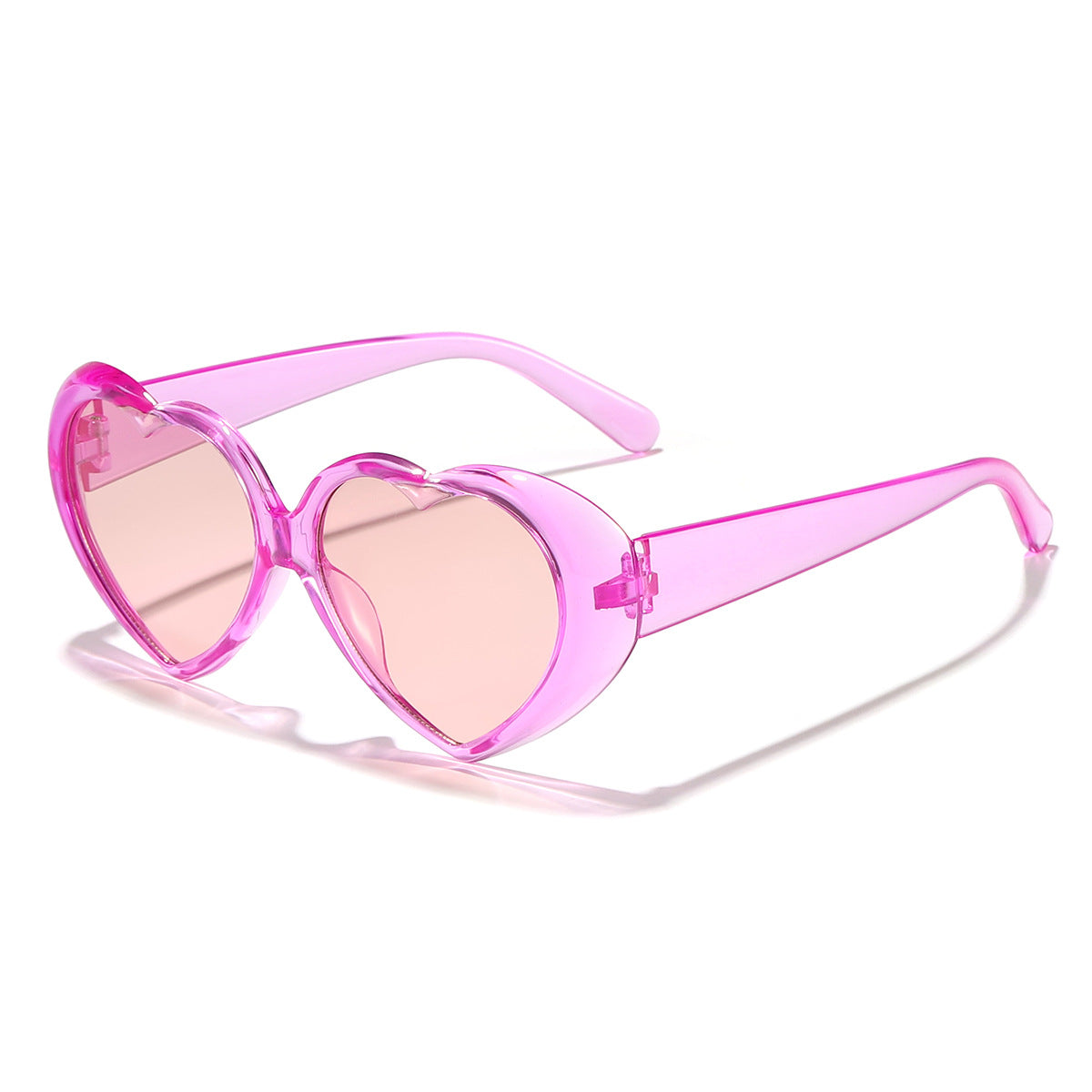 Wholesale Valentine's Day large frame peach heart fashion sunglasses Internet celebrity seaside vacation sun protection Sunglasses