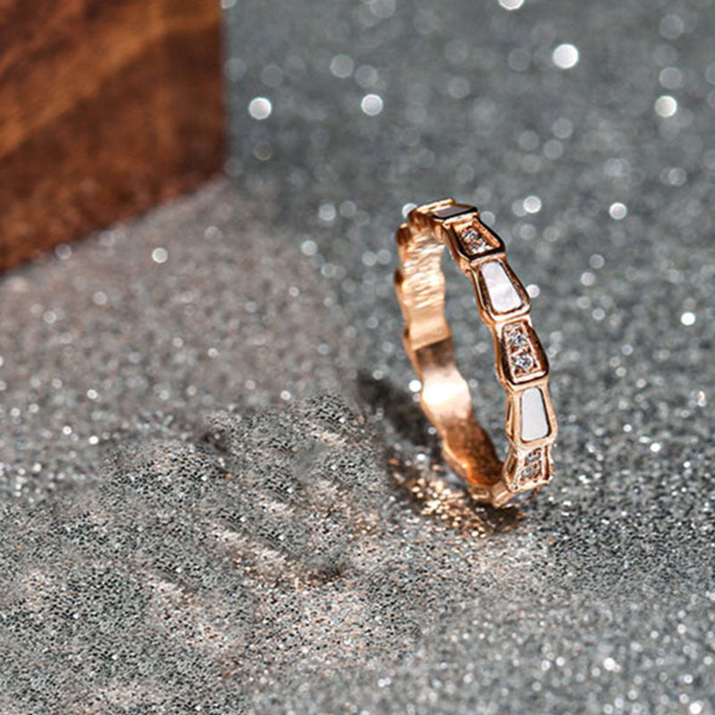 Wholesale Fashion Diamond Titanium Steel Ring