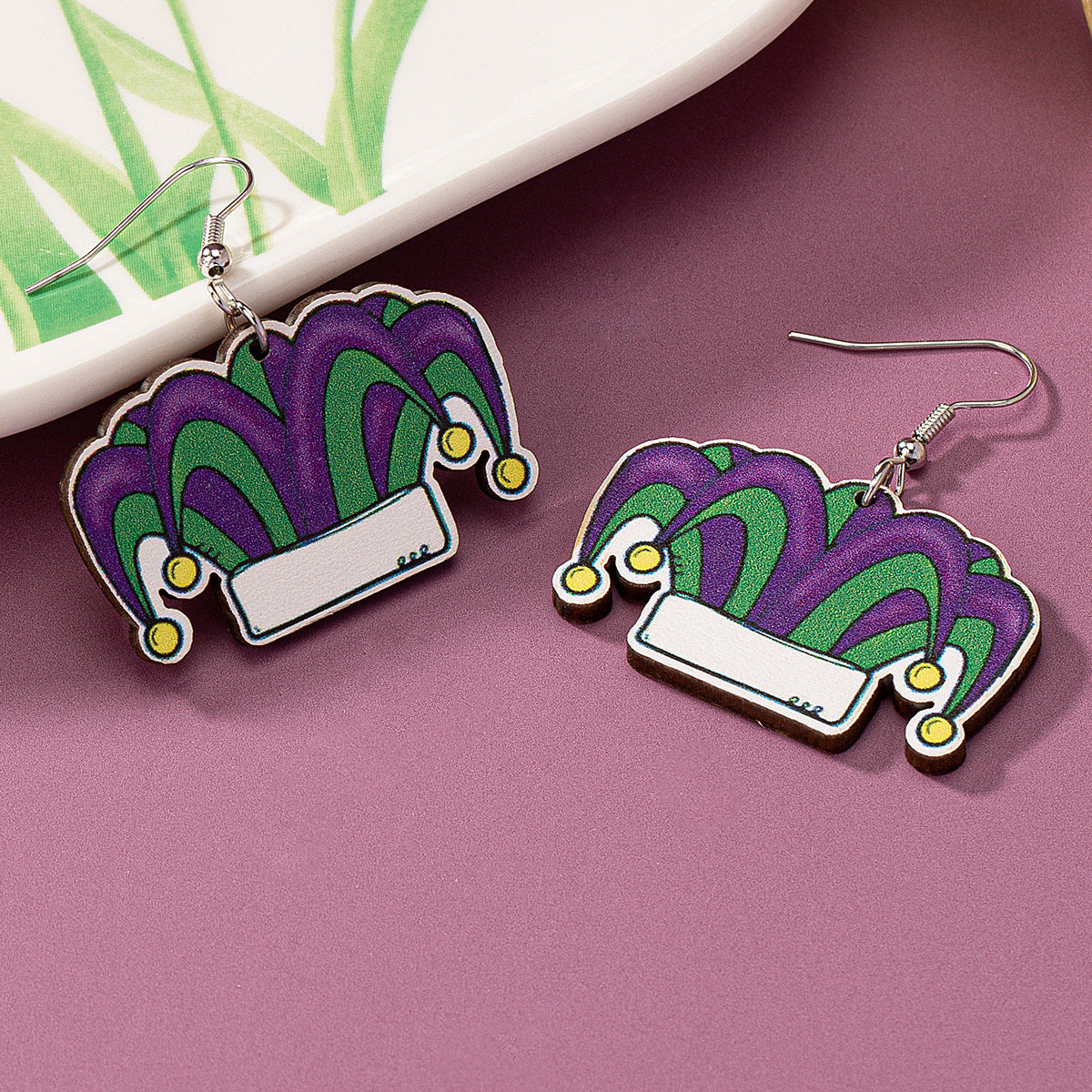 Wholesale popular jewelry 1 pair carnival hat boots earrings ladies