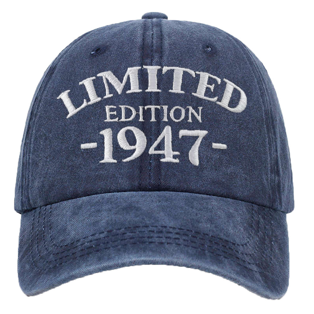 Wholesale 1940-1949 Embroidered Adjustable Washed Cotton Baseball Cap