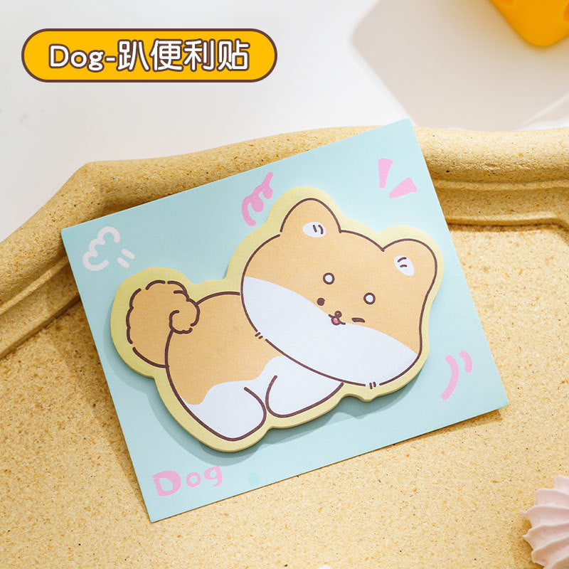 Wholesale Cartoon variety of animals tearable adhesive Sticky Note
