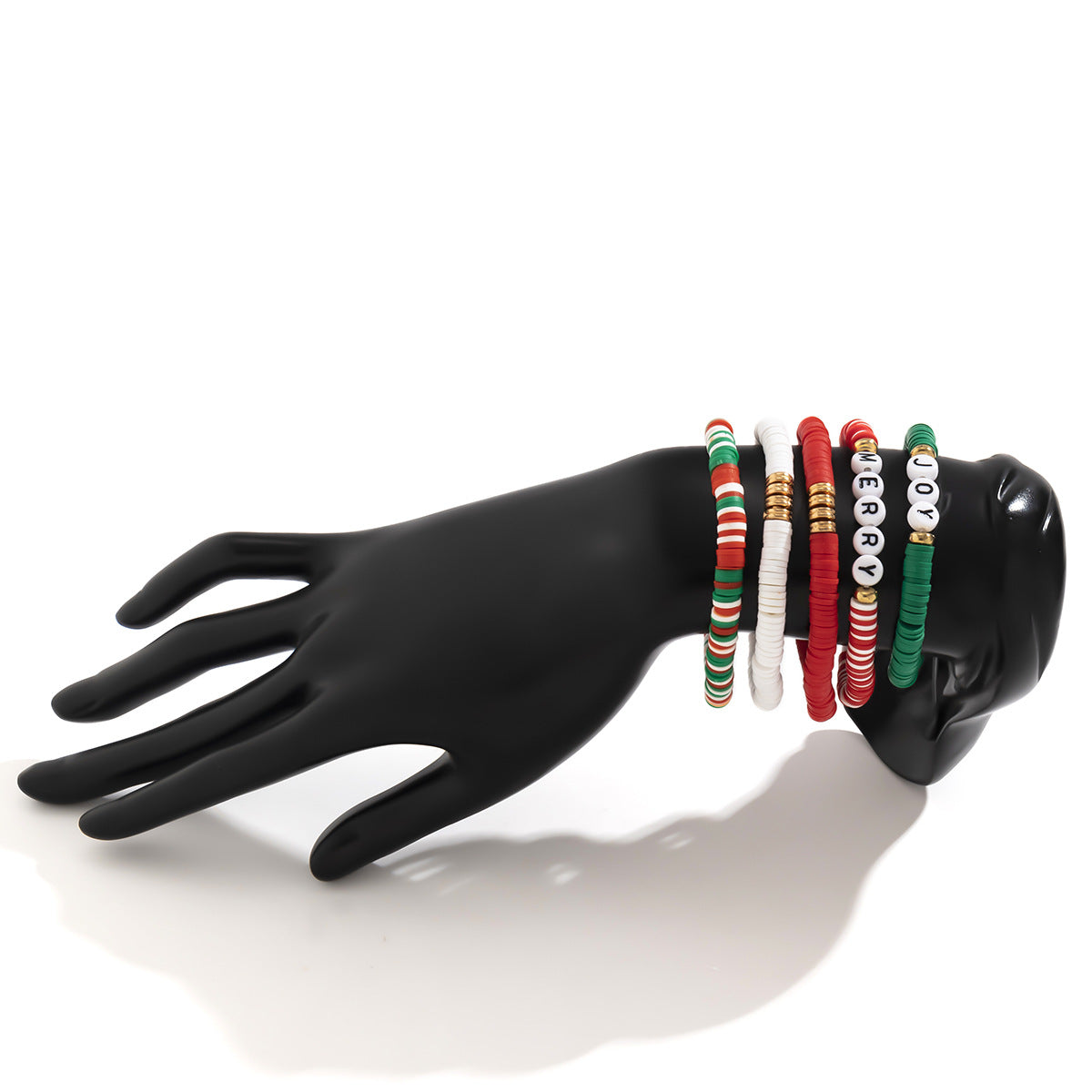 Wholesale Creative Color Letters Christmas Resin Bracelet