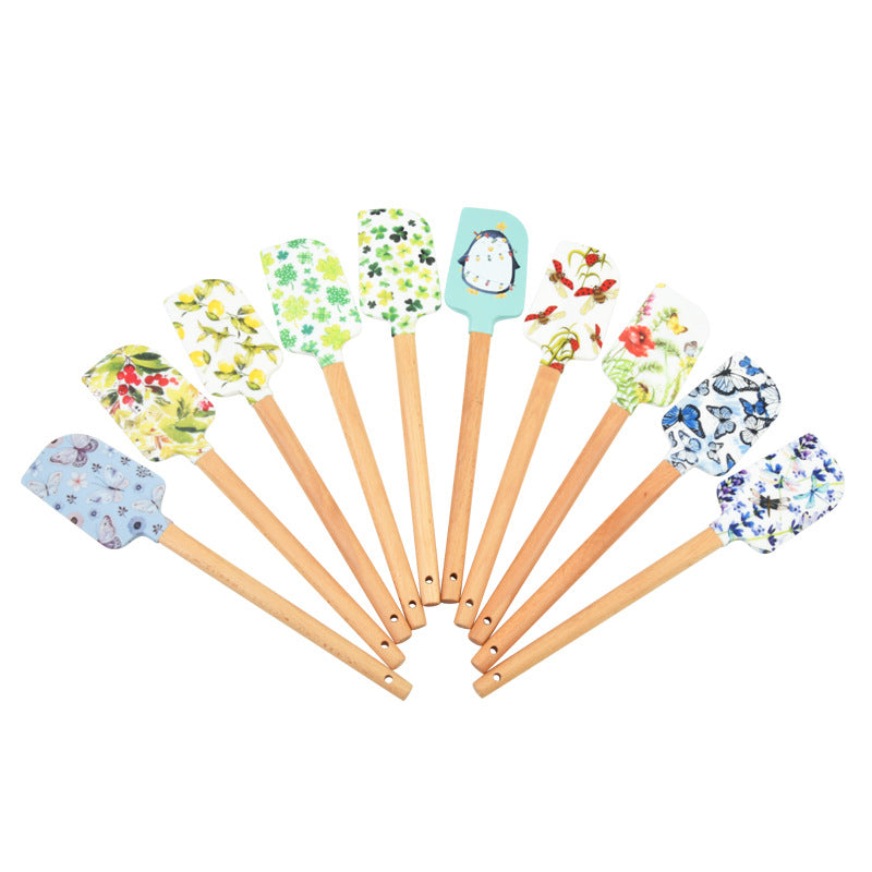 Wholesale Round Wooden Handle Spatula